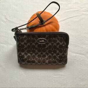 Coach Zippered Wristlet NWOT
